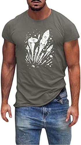 Tamas de manga curta do soldado masculino do ZDDO para homens, t-shirt de impressão gráfica engraçada