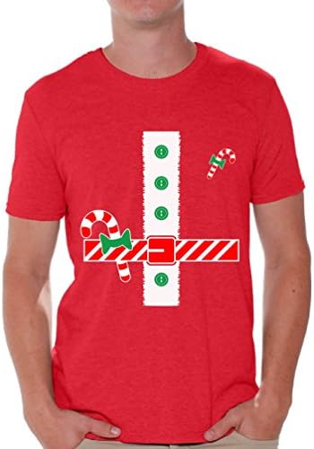 Estilos estranhos Camisas de Natal para homens Camisa Elf Papai Noel de Natal para ele