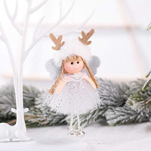 Amantal Christmas Tree Creative Decoration Pinging Cute Angel Lace Doll Ornamento, Presente de Creative
