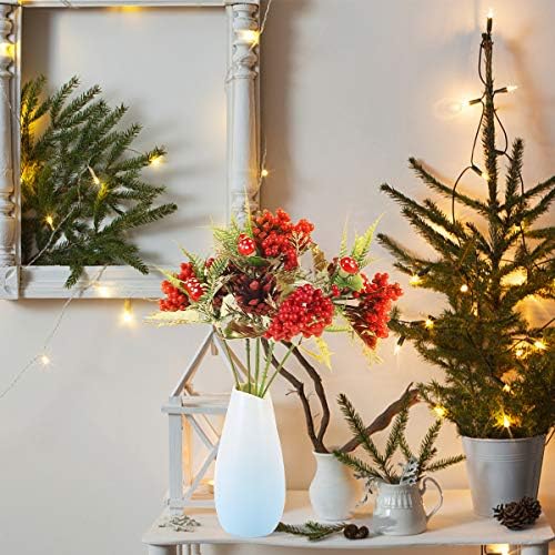 ABOOFAN 5 PCS Árvore de Natal decoração de decoração artificial decoração de baga artificial Decoração de