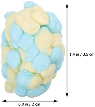 Didiseaon Bolas de algodão colorido Pet Nest colorido pom bolas 1 bolsa/500pcs para DIY Fazendo limpeza