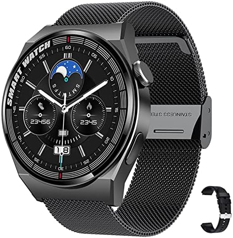 Relógio inteligente com as chamadas - Fale Sports Smartwatch Casual para iOS Android, Monitoramento de oxigênio da pressão arterial da frequência cardíaca, IP67 à prova d'água, 1,28 polegada #