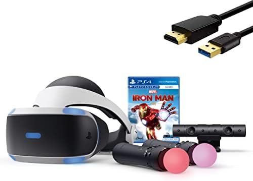 Sony PlayStation VR Iron Man Homem VR Pacote: PlayStation VR fone de ouvido, câmera, 2 movimentos de movimentação,