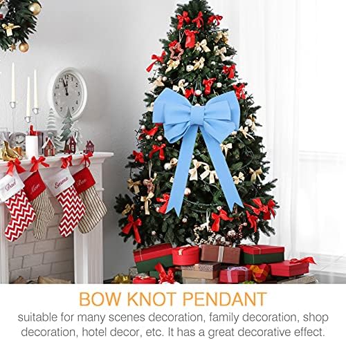 Decorações de Natal Soimiss Ornamentos de parede de arco Ornamentos de árvore de natal Topper BOWS