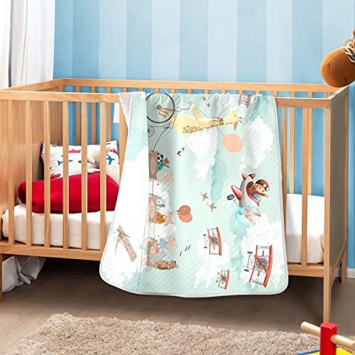 Cobertor de arco de balão de ar -bebê cobertor de algodão para bebês, recebendo cobertor, cobertor