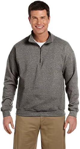 Gildan Mens Fleece Quarter-Zip Cadet Collar Sweatshirt, estilo G18800