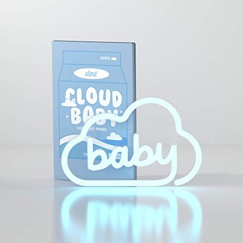 Doe Cloud Baby Led Sinais de luz de neon - decoração de parede de sinal. Luzes estéticas e lâmpadas