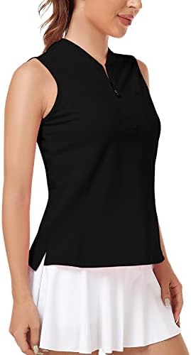 Camisa de tênis feminina de Mofiz Sleeseless Golf Polo Sport Sport Attive T-Shirt Athletic Tee