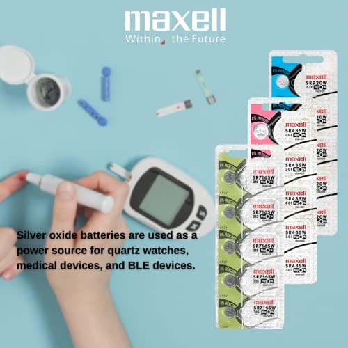 Maxell Watch Bottle Button Cell SR716SW 315 Pacote de 5 baterias