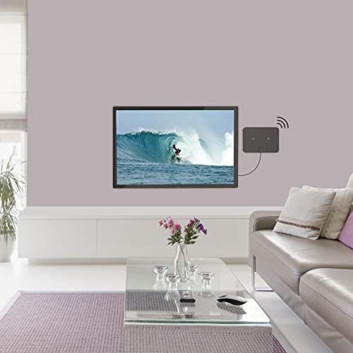 Barkan HDTV amplificada parede/vidro montado na antena interna Ultra-Full HD Recepção de 360 ​​graus
