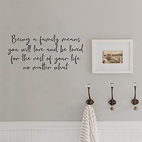 Ser uma família significa que você vai adorar adesivos de parede Provérbios decalques de parede decalques de