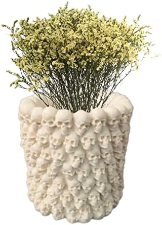 Buyhouse Skull Flowerpot Mold Silicone Gift para amantes de artesanato Candle Diy Diy Diy Diy Diy
