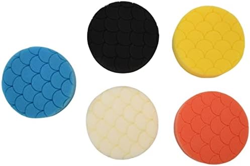 REHOC 5pcs 4 polegadas Almofadas de polimento Kit de esponja para polimento para polerizador de tampão de carro