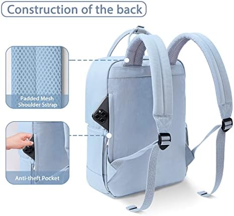 Mochila de laptop de viagens de mochila kalidi para homens mulheres vintage college School Computer Backpacks