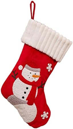 DIY Felting Stock Red Party meias lareira de 15 polegadas Favores de decoração de presentes para a decoração de