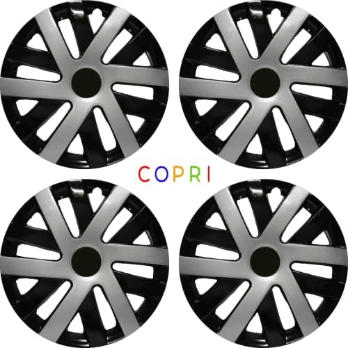 Conjunto de copri de tampa de 4 rodas de 4 polegadas de 14 polegadas Black-Black Snap-On Fits