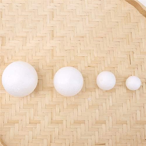 Decorações de bolo de coração 60pcs bolas de espuma branca bolas de poliestireno bolas de espuma artesanato
