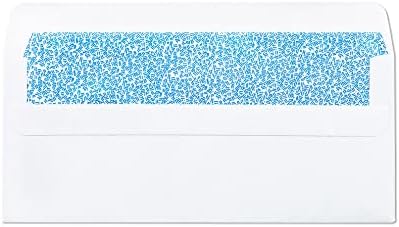 5009 envelopes de janela única - 3 ⅞ x 8 ⅞ polegadas - envelopes da janela de vedação Gummed 9 com tonalidade