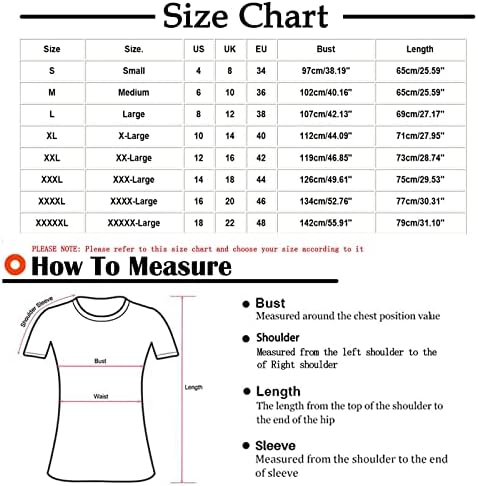 Camisas para mulheres Trendy 2023 Casual Casual Impresso T Camisetas Camisetas curtas Tampas de Túdos de