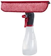 Rubbermaid Spray Garmand com almofada de microfibra e rodo, vermelho