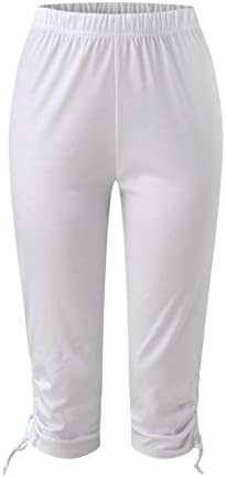 Leggings de cintura alta feminino Capri Athletic elicho calças cortadas de mulheres ativas calças de impressão floral