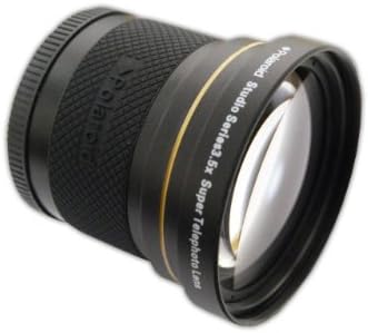 Polaroid Studio Series 3.5x HD Super Telefoto Lens, inclui bolsa de lentes com tampas de tampa para o Olympus