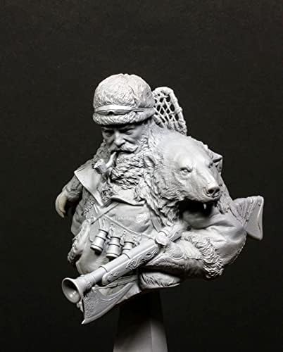 ETRIYE 1/10 Modelo de Busto de Personagem de Resina Antigo Samurai Hunter Diecast Modelo Busto Kit