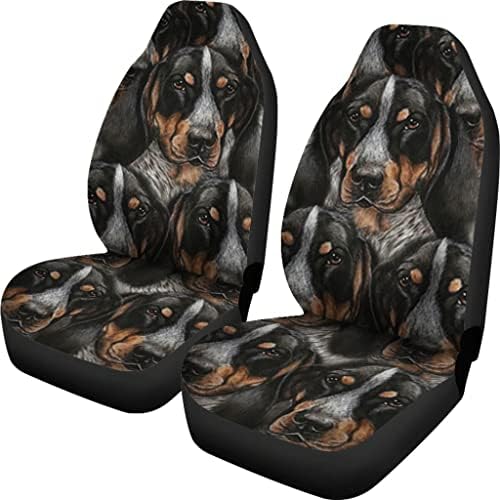PAWLICE Bluetick Coonhound Dog em lotes impressão Capas de assento de carro Universal Fit Car Seat Covers