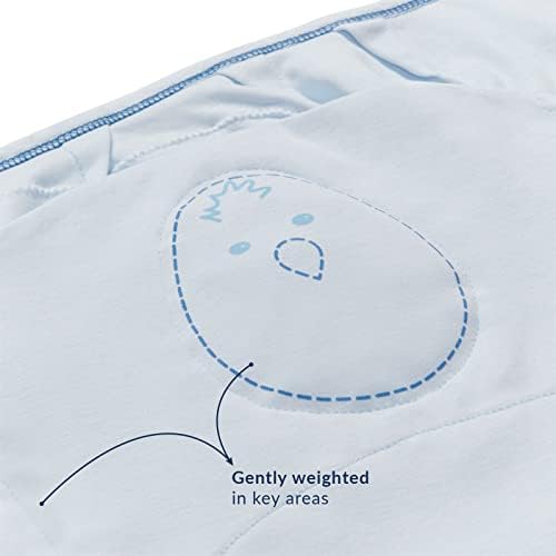 Zen Swaddle®-Swaddle, suavemente pesado | Bebê 0-6m | Tog 1.5 | algodão | Impede assustadores