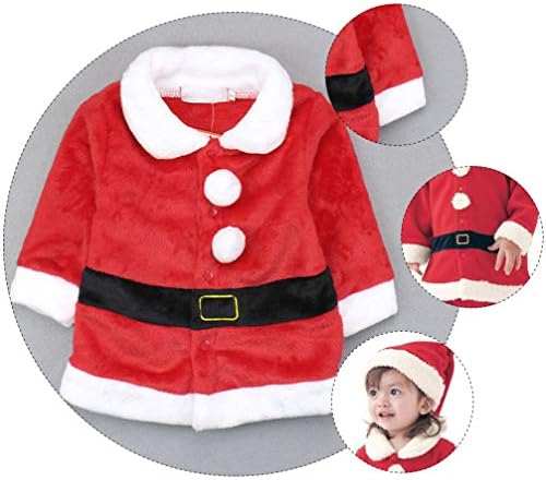 Roupas de Papai Noel Soimiss roupas de Natal com chapéu de Papai Noel para crianças