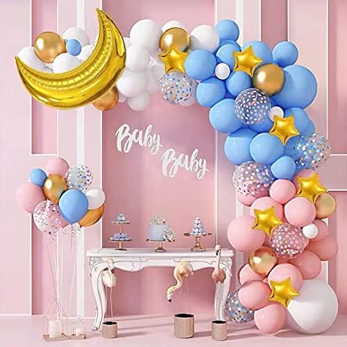 Gold Moon e Star Shape Balões grandes balões de papel alumínio decoram festas de aniversário, chá de bebê, casamento,