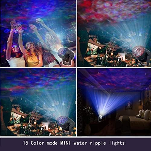 Luz de discoteca de onda de água oceânica, Aveki 15 modos som ativo do projector de festa de partido iluminação