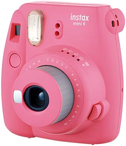 Fujifilm Instax mini 9 câmera instantânea, rosa flamingo