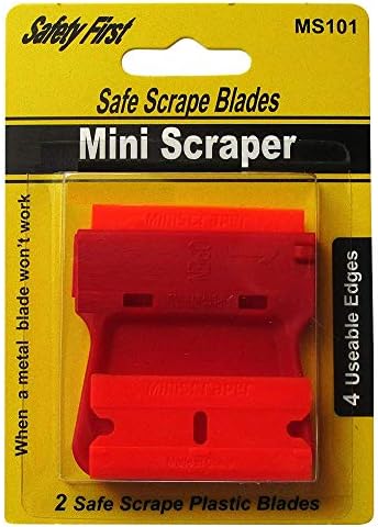 MiniScraper Mini Razor Blade Scraper com duas lâminas de plástico raspador dos EUA Made