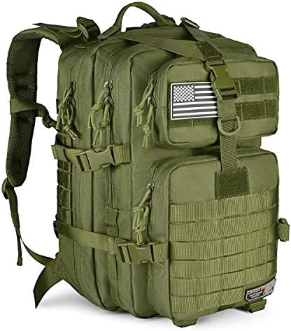 Mochila tática militar de Leisontac, pacote traseiro de hidratação, pacote de assalto de 3 dias, mochila de acampamento