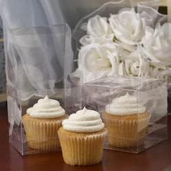Grupo de artesanato direto da fábrica de 24 caixas de cupcake de janela lateral para casamentos, feriados