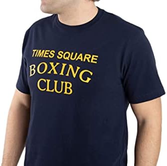 T -shirt de ginástica do Times Square Boxing Club - Vintage Boxing Apparel Workout Tees - Midnight Navy