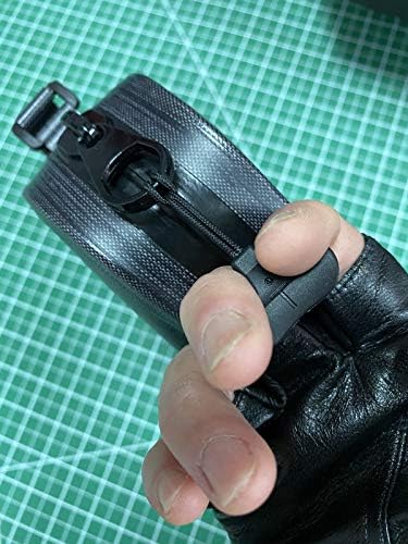 BJA Black Hovery Duty T-Zipper Pull Postive Grip para artrite | Mão com luvas de trabalho | Sacos ao