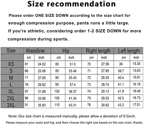 Calça de compressão de compressão de uma perna Capri calças de compressão 3/4 da camada de base