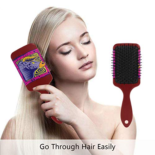 Vipsk Air Almofada Escova de Cabelo, Touro colorido de plástico, boa massagem adequada e escova de cabelo