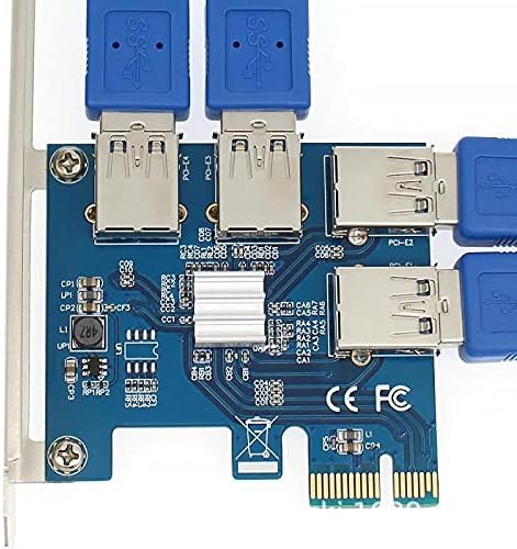 Conectores PCI-E para PCI-E Adaptador 1 Turn 4 PCI-Express Slot 1x a 16x USB 3.0 Mineração Especial Riser PCIE