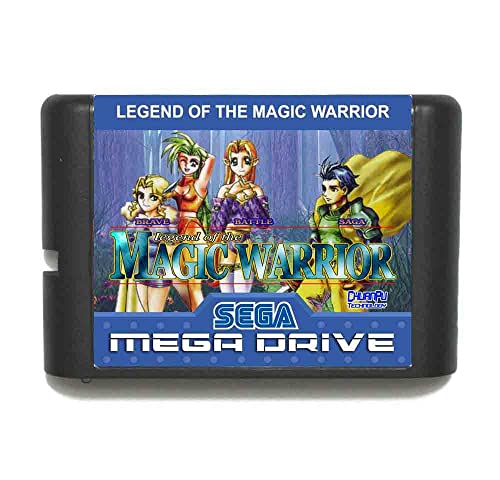 Brave Battle Saga Legend of the Magic Warrior 16 Bit MD Game Card para Sega Mega Drive para Gênesis-Pal-e