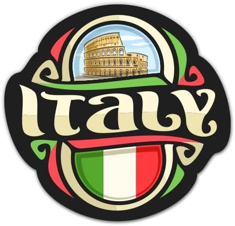 Itália Italia - adesivo de vinil de 12 decalque impermeável
