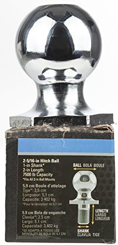 Reese TowPower 7071000 Carbono forjado de 2-5/16 Chrome Intertrapalt Hitch Ball