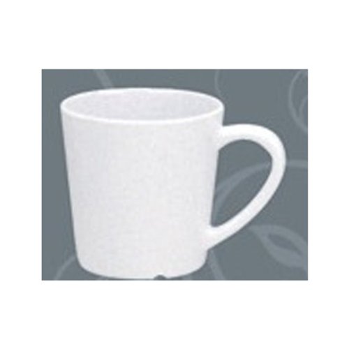 Yanco MS-9018iv Mile Stone Coffee/Tea Caneca/xícara, capacidade de 7 oz, altura de 3 , 3 diâmetro, melamina,