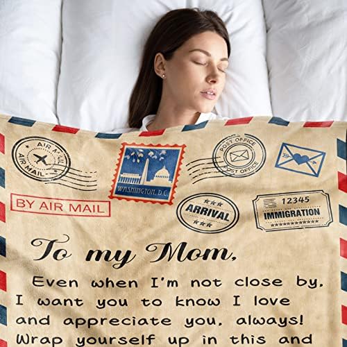 Mamãe cobertor, cobertores de mãe de filha filho, presentes de aniversário para mamãe, para mamãe, eu te amo,