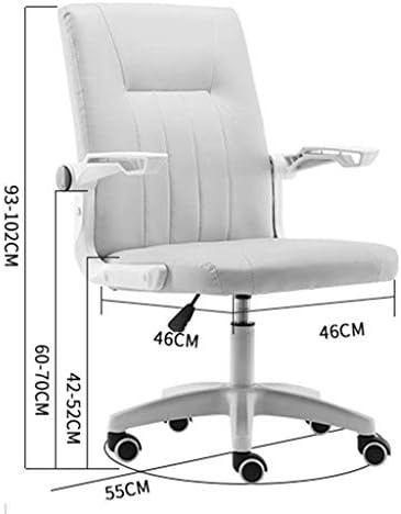 Cadeira de mesa de escritório YGQBGY Cadeira de computador de zagueiro Cadeira de couro ajustável Cadeira