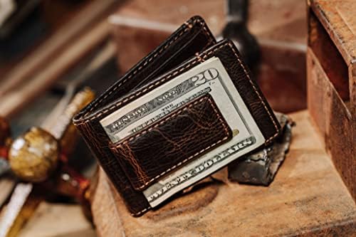 HOJ Co. ivar Bifold Wallet com clipe de dinheiro | Ímã super forte | Carteira de bolso dianteiro