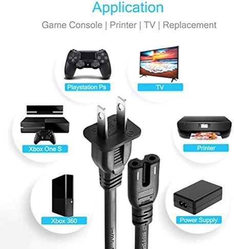 FioTok Audio Video Video RCA AV Cable e CA. Adaptador de alimentação Cord para jogo Xbox