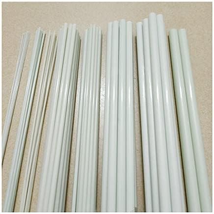 Mozto 1pcs barra de fibra de fibra de fibra de vidro de vidro branco, para material de decoração de mobiliário
